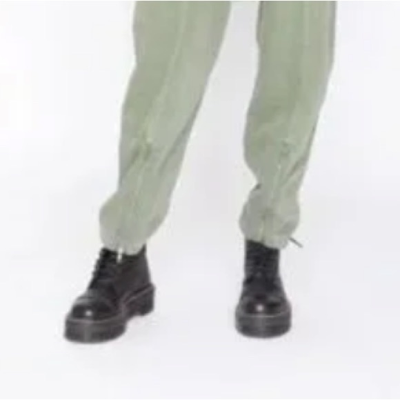 Sandrine Rose xFree People Army Zippers & Pockets Coverall Jumpsuit SzXS or SzS - Picture 15 of 16